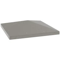 Outsunny 3 x 3(m) Gazebo Frame Replacement - Grey(m-1)