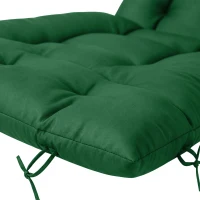 Outsunny Set of Two 190 x 56cm Sun Lounger Cushions - Green(m-11)