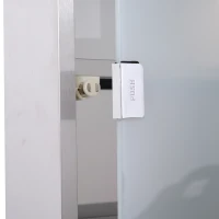 HOMCOM Armadietto Medicinale Cassetta Porta Medicina a Quattro Ripiani in Acciaio Inox 30 x 12 x 60cm(m-9)