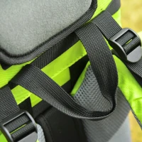 HOMCOM Baby Hiking Backpack Carrier Child Carrier with Ergonomic Hip Seat Detachable Rain Cover Adjustable Straps Stand for Toddler 6 - 36 Months Green(m-9)