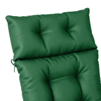 Outsunny Set of Two 190 x 56cm Sun Lounger Cushions - Green(m-12)