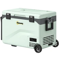 Outsunny Réfrigérateur de Voiture à Compression 42,5 L avec Contrôle via Application, -20 °C à 20 °C, Vert(m-1)