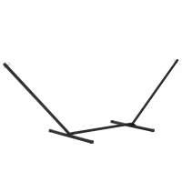 Outsunny Support Pied de hamac Structure Robuste métal époxy Noir 3,60 x 0,92 x 1,12 m, Compatible Hamacs de 3,3 à 3,6 m(m-1)