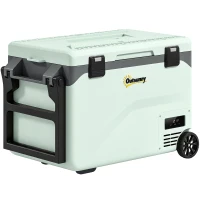 Outsunny Réfrigérateur de Voiture à Compression 42,5 L avec Contrôle via Application, -20 °C à 20 °C, Vert(m-19)
