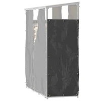 Outsunny Lot de deux housses pour râtelier à bûches protection contre l'eau la poussière et les UV toile Oxford 600D noir(m-12)