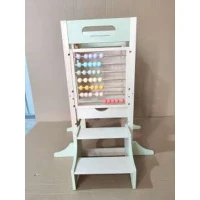 AIYAPLAY Tour Montessori 6 en 1 pour enfants, marchepied d'aide en cuisine avec tableau, 2-6 ans, vert(m-3)