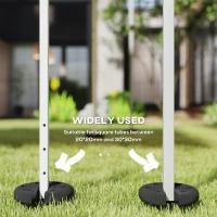 Outsunny Pop up Canopy Tent Weights Set of 4 PCs, Leg Weights for Marquee Party Tent Outdoor Canopy, Total 8.8KG(m-6)