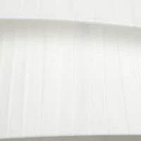 HOMCOM Suspension Luminaire Élégante à Double Abat-Jour, Rosace Dorée, Câble Réglable, Ampoule Non Incluse E14 40 W, Blanc(m-11)