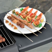 Outsunny 2 x 2.8kW Burner Gas BBQ - Grey(m-8)