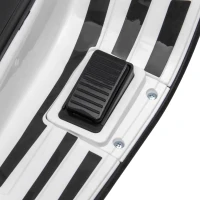 AIYAPLAY Moto Elettrica per Bambini a Licenza Vespa con Rotelle, Fanale e Musica, in PP e Metallo, 107x47x73 cm, Bianco(m-9)