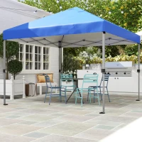 Outsunny 3 x 3m Pop-Up Gazebo, with Accessories - Blue(m-2)