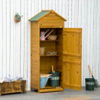 Outsunny Huisdiertrap Hondentrap, 3 treden, grenenhout, 46 cm x 54 cm x 42,5 cm, Bruin + Zwart(m-2)
