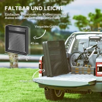 Outsunny Verstelbare Campingtafel Inklapbaar met Metalen Raster, Gemaakt van Aluminium(m-6)