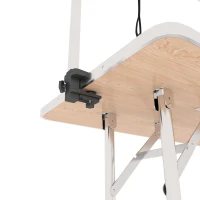 PawHut Trimtafel, scheertafel in hoogte verstelbaar met ondermand voor honden inklapbaar blauw(m-12)