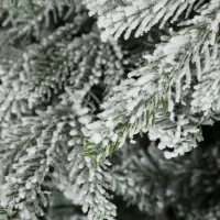 HOMCOM Besneeuwde kunstkerstboom 180 cm met 1920 takpunten en klapsysteem(m-10)