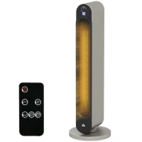 HOMCOM 2kW PTC Ceramic Tower Heater, 10-35°C Temperature Range(m-11)