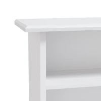 HOMCOM Smalle mediakast, 8 niveaus, 6 verstelbare legplanken, 8 vakken, voor 360 cd's, wit(m-13)