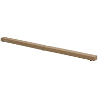 HOMCOM Opvouwbare Evenwichtsbalk, Antislip, Suède Bekleding, Stevig Hout, 210 x 10 x 6,5 cm, Bruin(m-11)