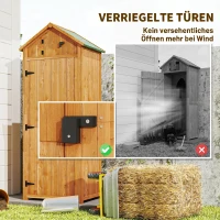 Outsunny tuinkast 77 cm x 54,2 cm x 179 cm(m-7)