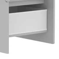 AIYAPLAY Kids Table and Chair Set, Children Desk and Chair with Storage Bins for Playing, Reading, Painting, for Ages 3-5, Grey(m-12)