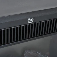 HOMCOM Elektrische kachel 1200 W elektrische staande kachel met vlameffect zwart(m-8)