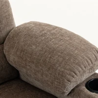 HOMCOM TV-fauteuil met sta-op-hulp, elektrische relaxfauteuil met massage en warmte, ligfunctie, USB-aansluitingen, bruin(m-11)
