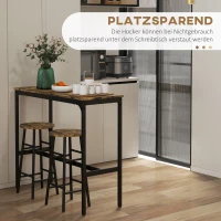 HOMCOM Set van 2 kunstmatige buxusbomen, 2 buxusbomen, voor buiten, 20 cm x 20 cm x 60 cm, groen + bruin + zwart(m-5)