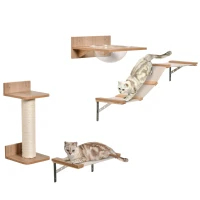 PawHut 4st. Klimmuur voor katten(m-10)