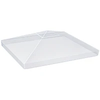 Outsunny Paviljoen Regenhoes, Tuinpaviljoen Bescherming, windvast, waterdicht, Plastic Zeil, 300L x 300B x 80H cm(m-11)