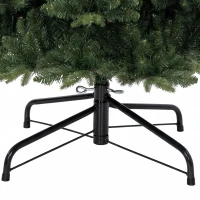 HOMCOM Realistische kunstkerstboom 180 cm met 1237 takpunten en metalen standaard, groen(m-11)