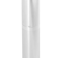 Outsunny Set Tavolino Alto con 2 Sgabelli da Bar, Arredamento da Giardino in Alluminio e Acciaio Colore Argento(m-8)