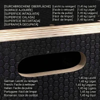 SPORTNOW Box pliometric cu 3 înălțimi din lemn antiderapant, 76-61-51 cm, negru(m-9)
