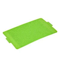 PawHut Hondentoilet met kunstgras, drainagegaten, lekvrij, 67x41x3,5cm, Groen(m-11)
