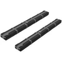 HOMCOM Lot de 2 barres de toit galerie souple gonflable et universelle pour voiture charge max 75 kg noir(m-12)