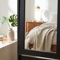 HOMCOM Freestanding Adjustable Angle Dressing Mirror, Full Length Mirror for Bedroom, Living Room, 148 x 47 cm, Black(m-8)