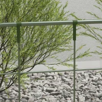 Outsunny 6 Metalen Klimrekken voor Klimplanten, Staal, 40 x 90 cm, Groen(m-8)