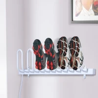 HOMCOM Secador Eléctrico de Zapatos Calentadores de Botas Guantes Estante de Secador para 3 Pares 86x11x23.5cm(m-2)