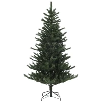 HOMCOM Árbol de Navidad Artificial 210 cm con 793 Ramas y Soporte de Acero Árbol Navideño para Salón Interior Verde(m-1)