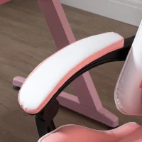 VINSETTO gamestoel rally strepen roze(m-9)