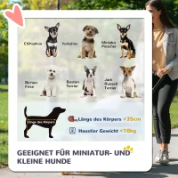 PawHut Ruimtebesparende honden- & kattenbuggy tot 10 kg, 75 x 45 x 97 cm, in Donkergrijs met opbergopties(m-4)
