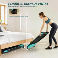 SPORTNOW Bandă de alergare pliabilă cu control gestual, albastru deschis(m-8)
