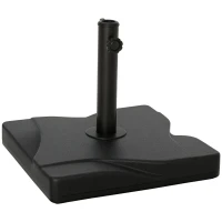 Outsunny Parasolstatief 20 kg Parasolstatief Parasolstokken 30-38 mm Zwart(m-10)