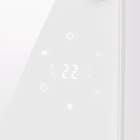 HOMCOM 1500W Smart Panel Heater Wall Mounted & Freestanding, Electric Heater with Weekly Timer, Open Window & Anti-Frost, White(m-12)