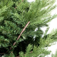 HOMCOM kunstkerstboom, realistische uitstraling, snelle montage, groen, 140 x 140 x 210 cm(m-12)