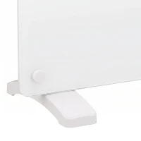 HOMCOM 1500W Smart Panel Heater Wall Mounted & Freestanding, Electric Heater with Weekly Timer, Open Window & Anti-Frost, White(m-10)