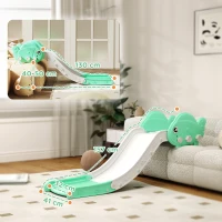 AIYAPLAY Kids Sofa Slide with 130cm Extended Length, HDPE Toddler Slide for Sofa, Bed, Stairs, Easy Assemble & Storage, Green(m-3)