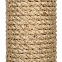PawHut In Hoogte Verstelbare Krabpaal 202-242 cm, Antislip, Jutetouw-Palen, Spaanplaat, Groen/Geel(m-13)