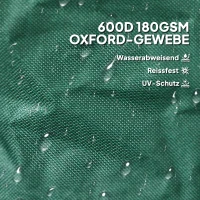 Outsunny Tuinafvalzak 4x86L Waterdicht met Draagschlaufen & Handvatten, Stabiel Robuust Groen(m-5)