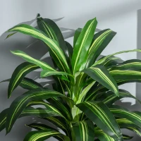 Outsunny Set of Two Artificial Dracaena Plants(m-8)