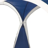 Outsunny Koepeltent voor 6-8 personen, paviljoen, bescherming tegen zon en motregen, 3,5 x 3,5 x 2,22 m, blauw+grijs(m-8)